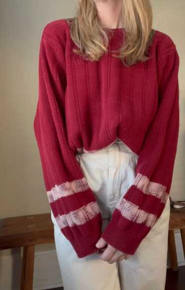 Izod / Dress Reform Hand dyed striped sweater (XL)