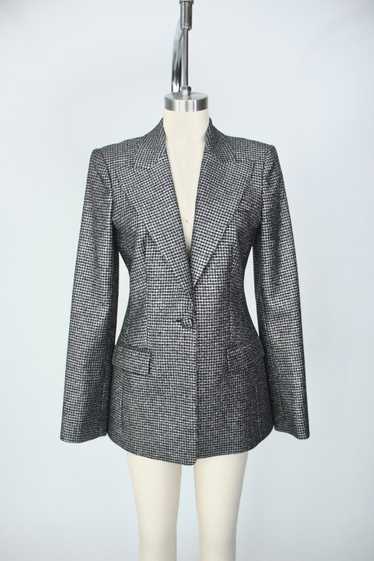 Michael Kors Metallic Houndstooth Blazer*