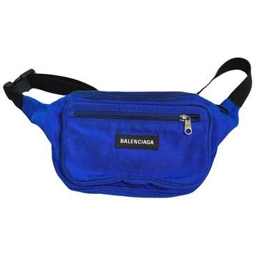 Balenciaga Explorer Blue Synthetic Shoulder Bag (… - image 1