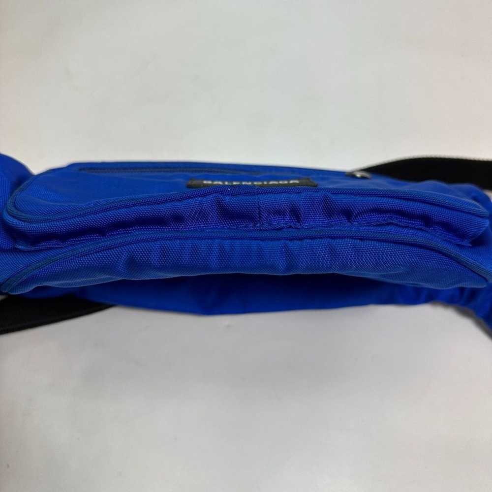 Balenciaga Explorer Blue Synthetic Shoulder Bag (… - image 3