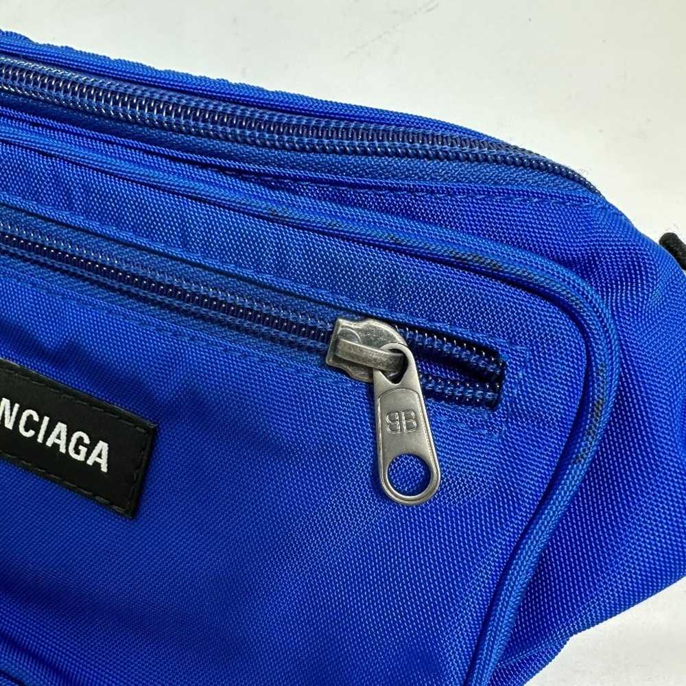 Balenciaga Explorer Blue Synthetic Shoulder Bag (… - image 4