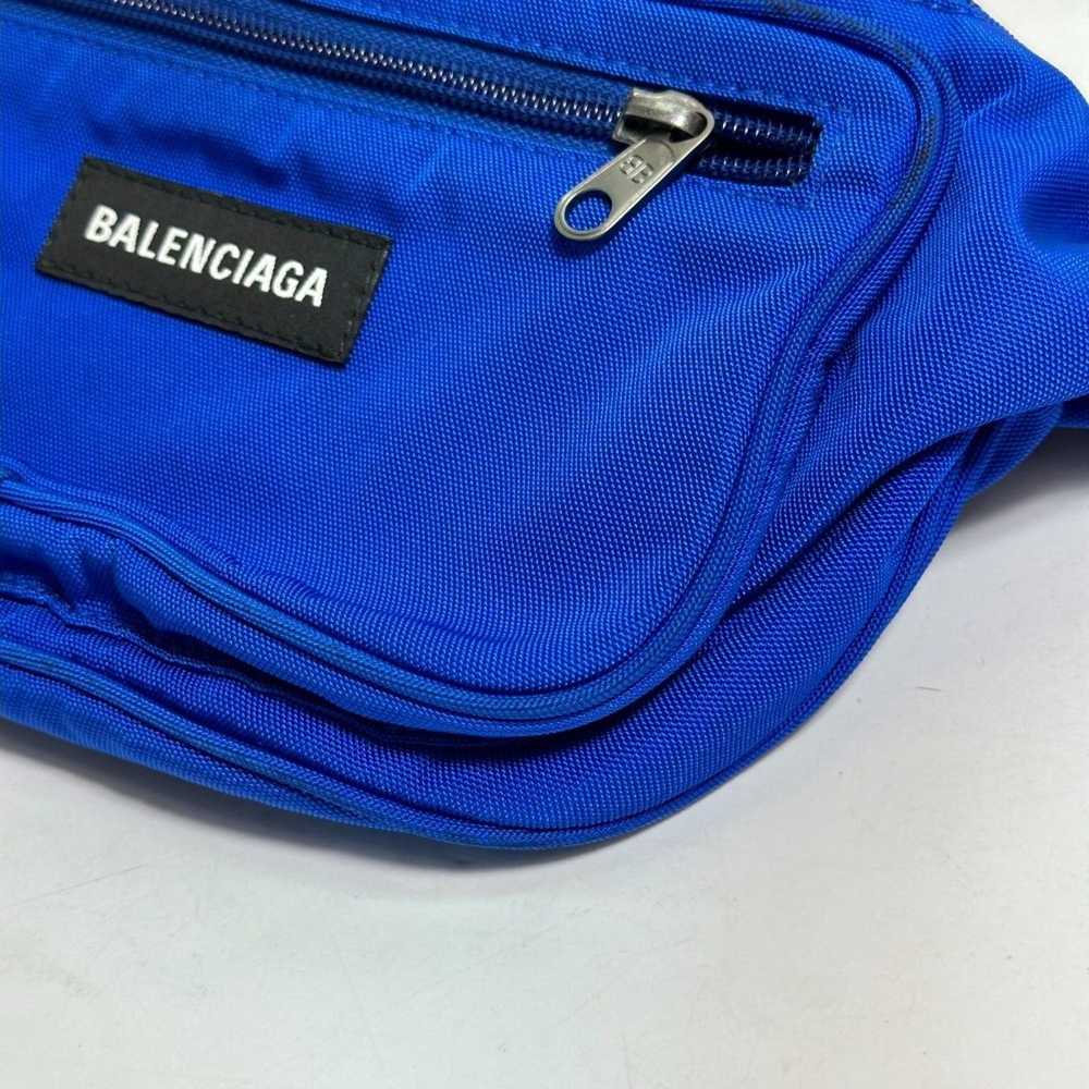 Balenciaga Explorer Blue Synthetic Shoulder Bag (… - image 6