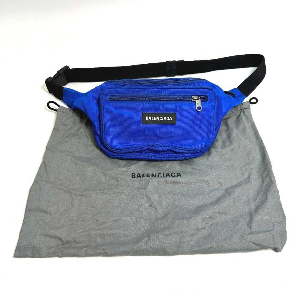 Balenciaga Explorer Blue Synthetic Shoulder Bag (… - image 7