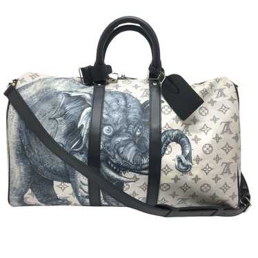 Louis Vuitton Keepall Bandouliere 45 White Canvas… - image 1