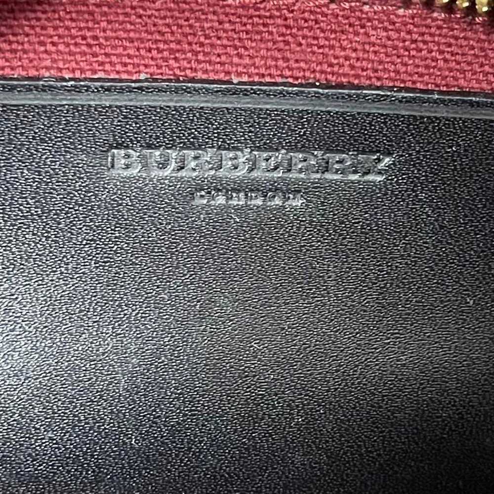 Burberry London Handbag Nova Check Wool Logo Char… - image 12