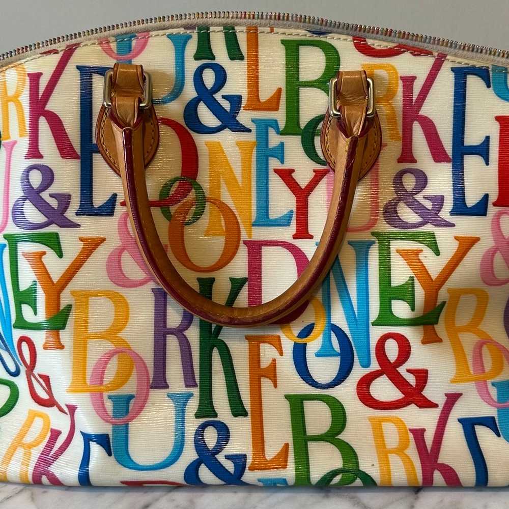 Dooney Bourke Rainbow Logo Monogram Retro GRAFICA… - image 10