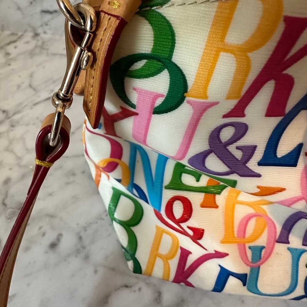 Dooney Bourke Rainbow Logo Monogram Retro GRAFICA… - image 12