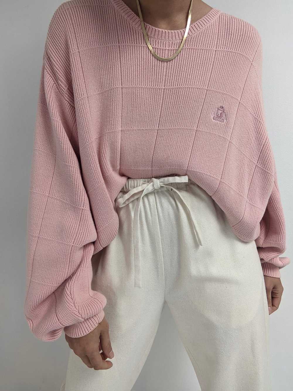 90s Blush Cotton Sweater - image 2