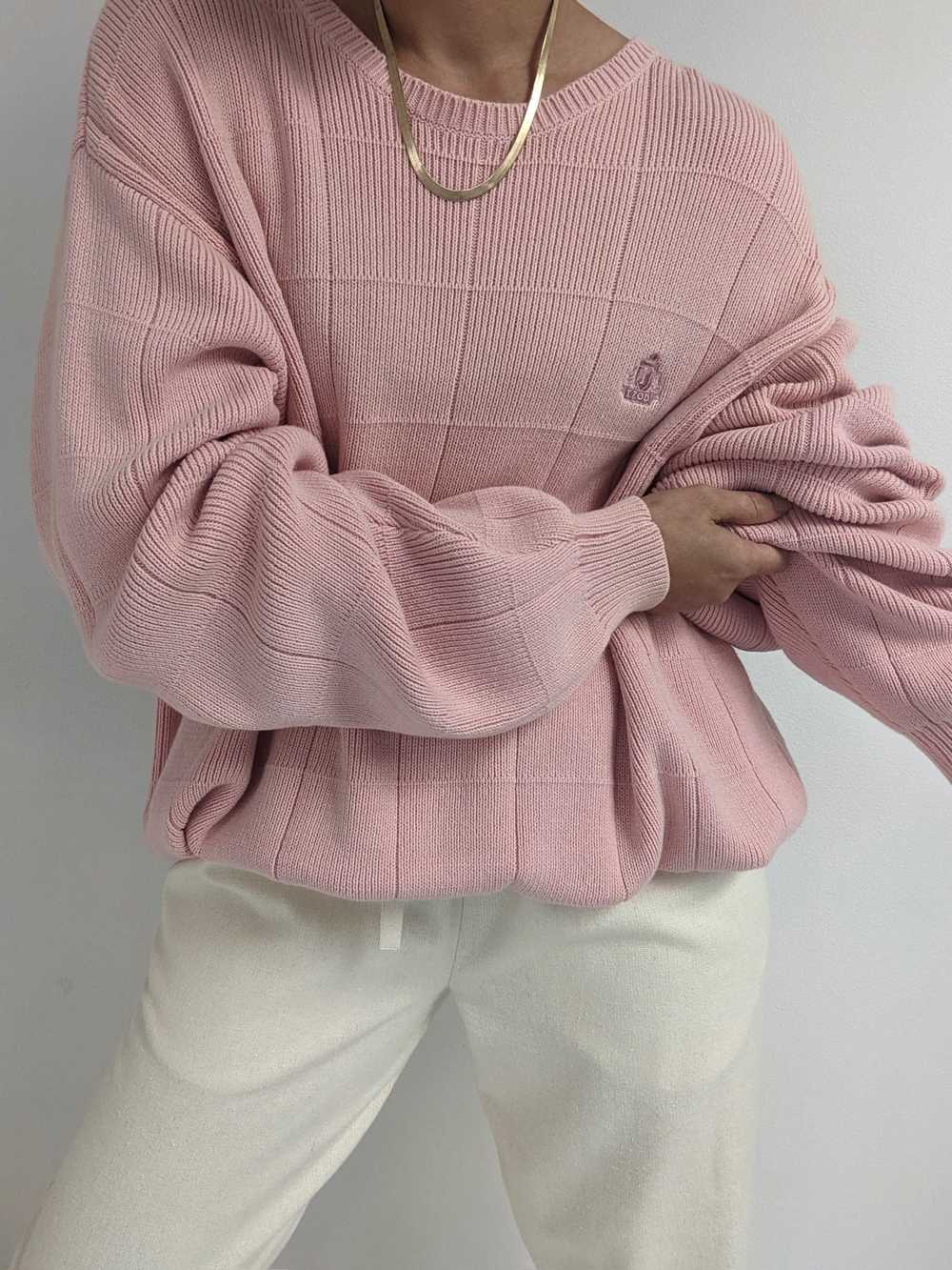 90s Blush Cotton Sweater - image 4