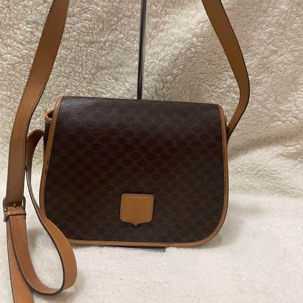 ◯CELINE Celine Shoulder Bag Macadam Pattern Triom… - image 1