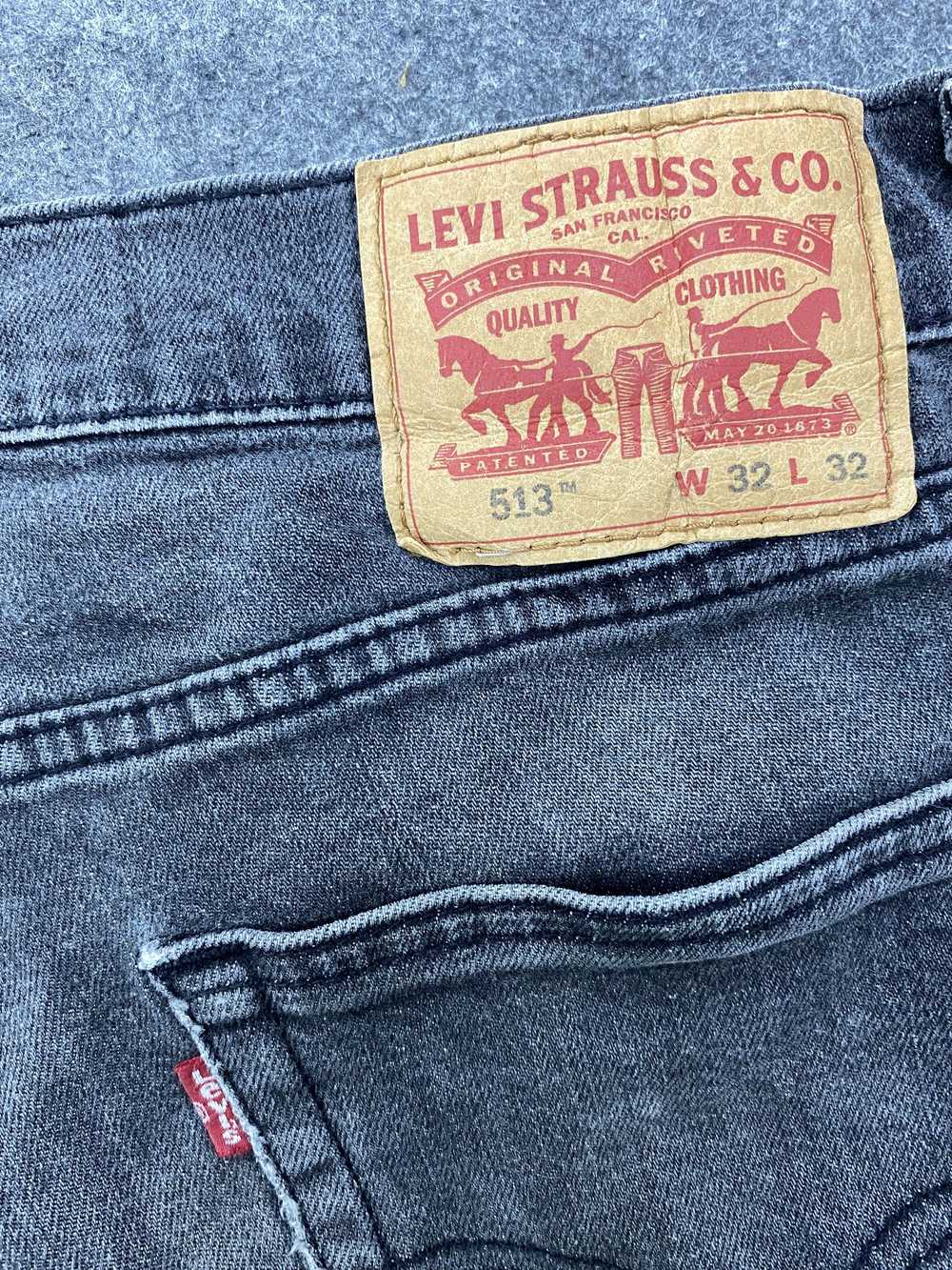 Distressed Denim × Levi's × Vintage Black Distres… - image 10