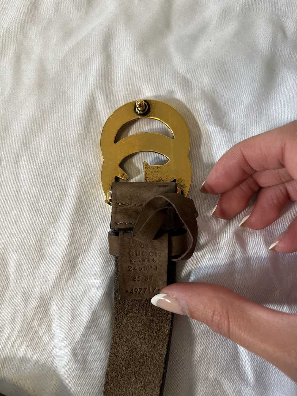 Gucci Tan suede belt - image 3