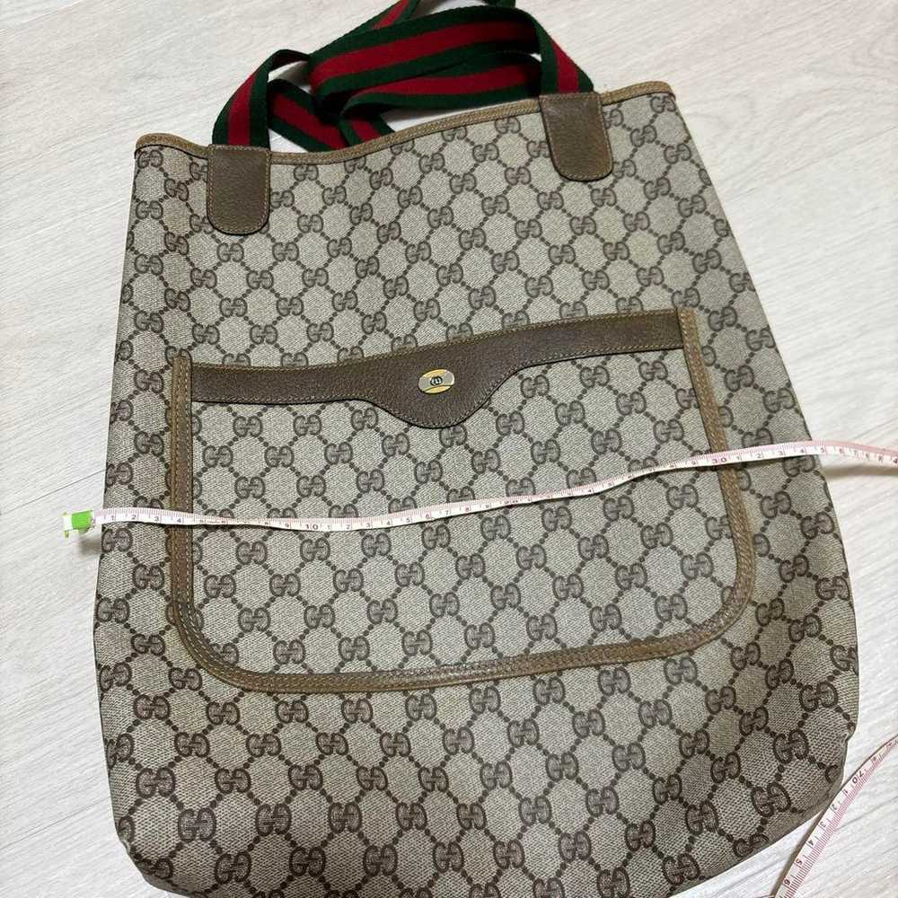 Gucci GG Pattern Shoulder Bag Beige Oversized - image 10