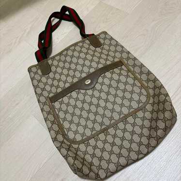 Gucci GG Pattern Shoulder Bag Beige Oversized - image 1