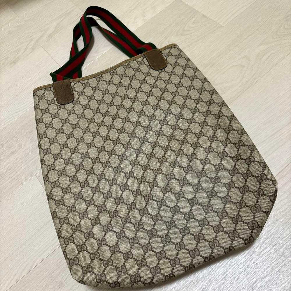 Gucci GG Pattern Shoulder Bag Beige Oversized - image 2