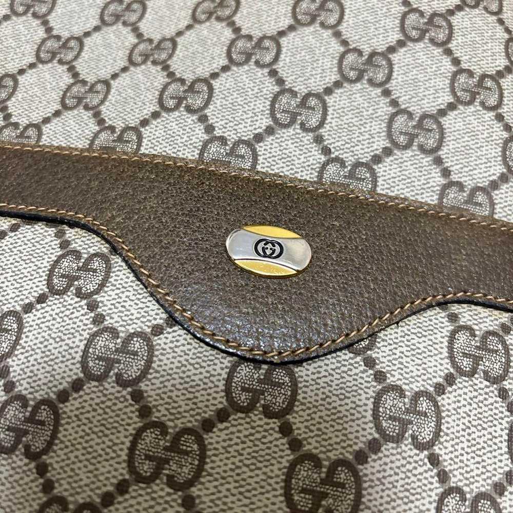 Gucci GG Pattern Shoulder Bag Beige Oversized - image 5