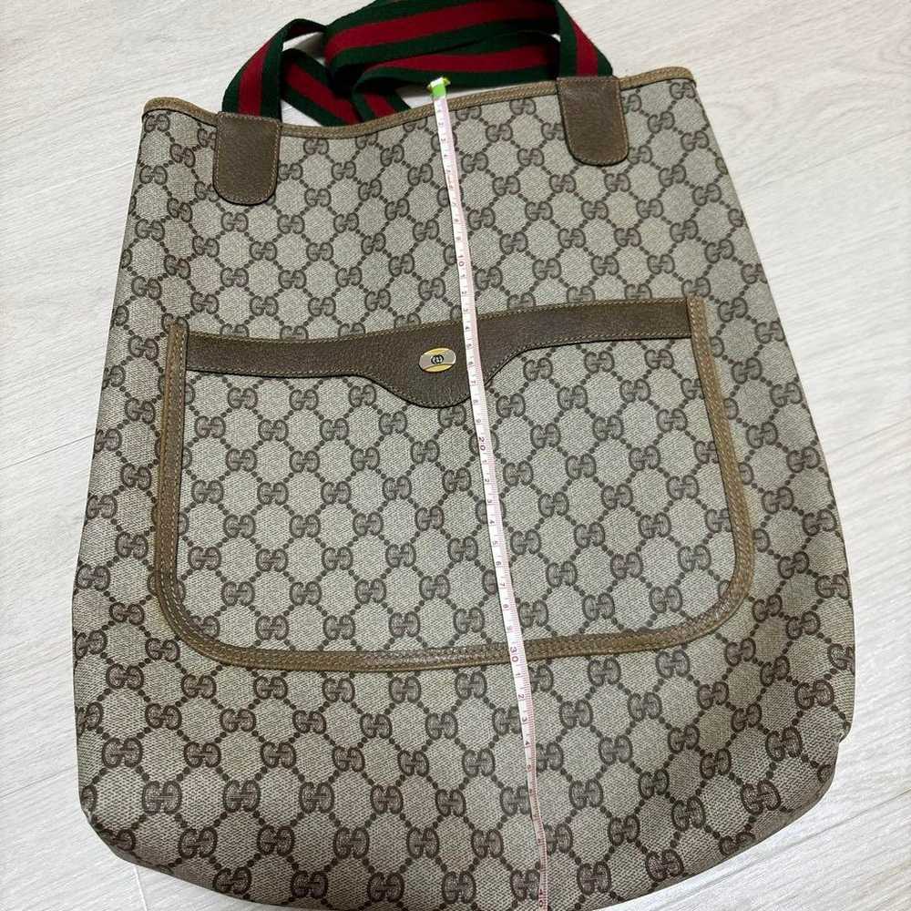 Gucci GG Pattern Shoulder Bag Beige Oversized - image 9