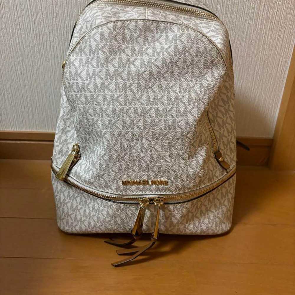 Michael Kors white backpack medium-sized. - image 1