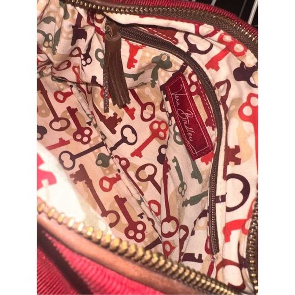 STUNNING RARE Vintage Vera Bradley bag Red Cordur… - image 11