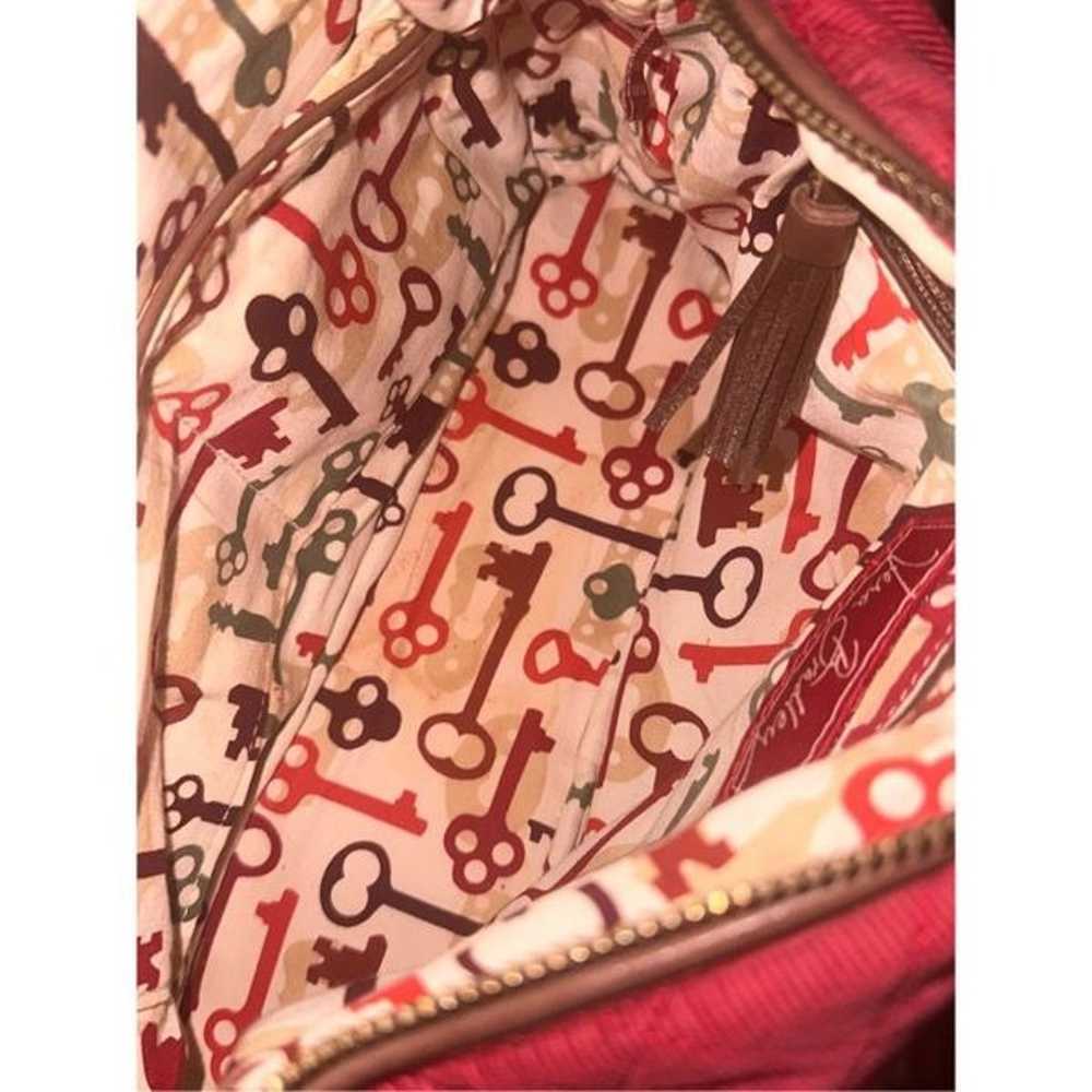 STUNNING RARE Vintage Vera Bradley bag Red Cordur… - image 12