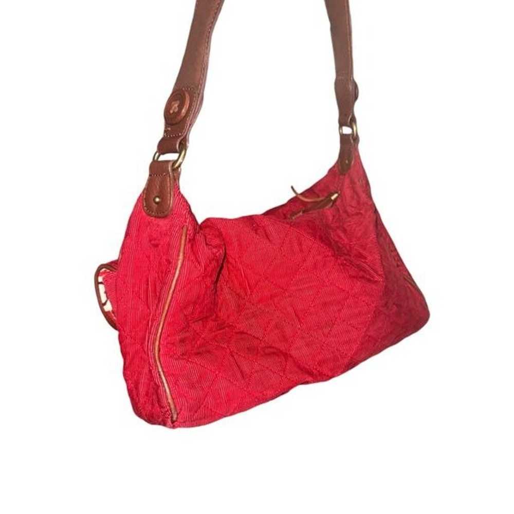 STUNNING RARE Vintage Vera Bradley bag Red Cordur… - image 7