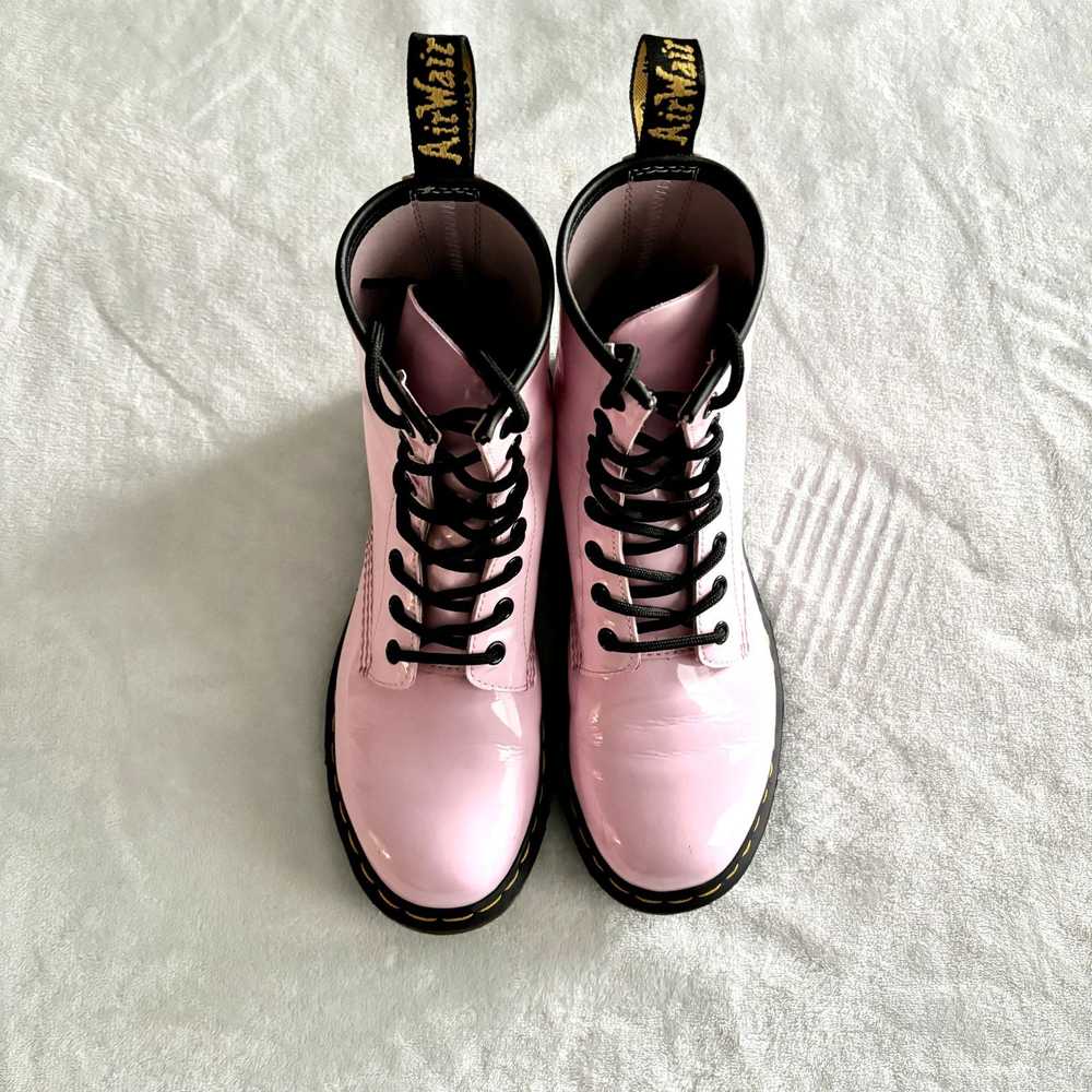 Dr. Martens Dr. Marten Pink Combat Boots Patent L… - image 2