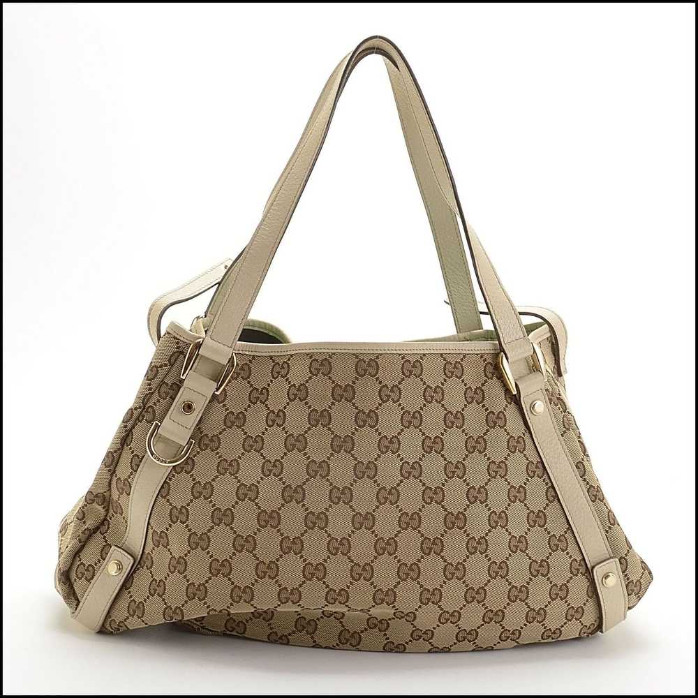 Gucci RDC14039 Authentic GUCCI GG Canvas Abbey D-… - image 2