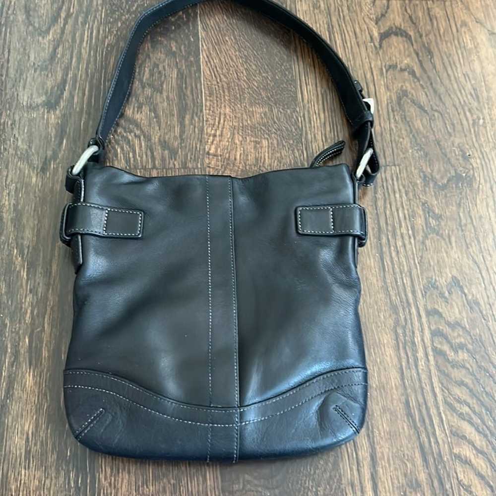 Vintage Coach Soho Slim Leather Black Bag - image 7