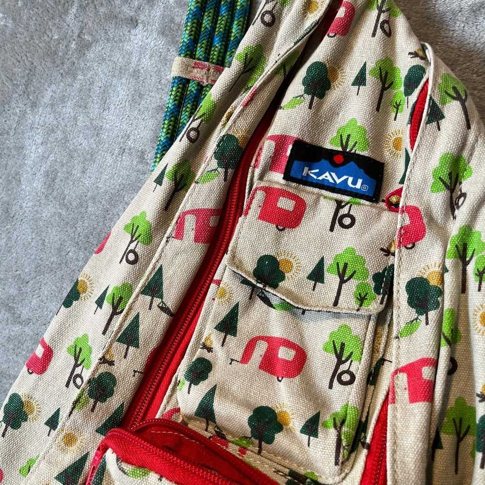 Kavu Rope Sling Bag Backpack Pack Camper Campsite… - image 6