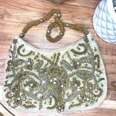 Laundry by Shelli Segal Embroidered on sale Beaded Sparkly Bridal Bag VTG