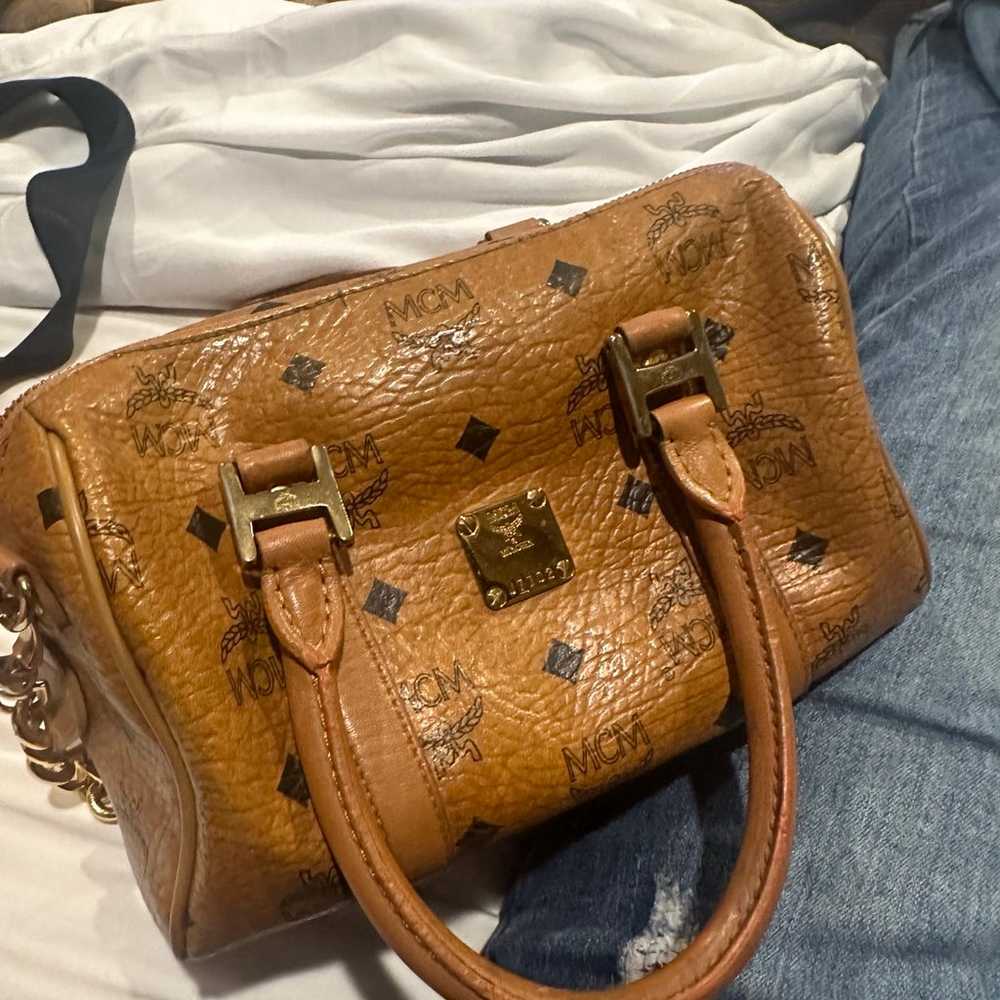 MCM cognac Boston bag - image 12