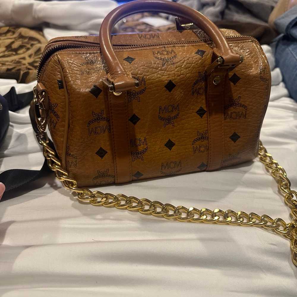 MCM cognac Boston bag - image 1