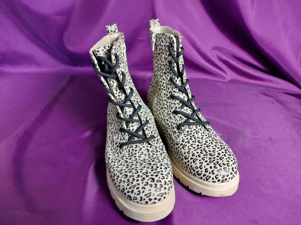 Designer Serra Leopard Print Boots Size 7 - image 2