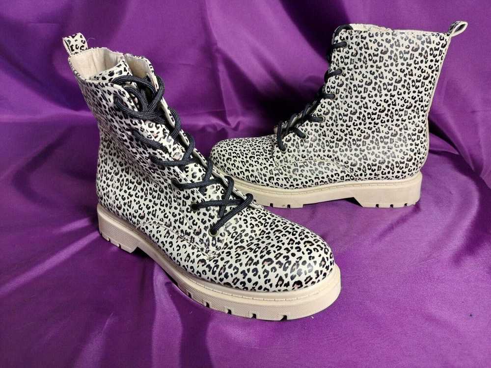 Designer Serra Leopard Print Boots Size 7 - image 3