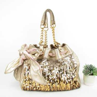 Juicy Couture Gold Sequins Vintage Y2K Bag