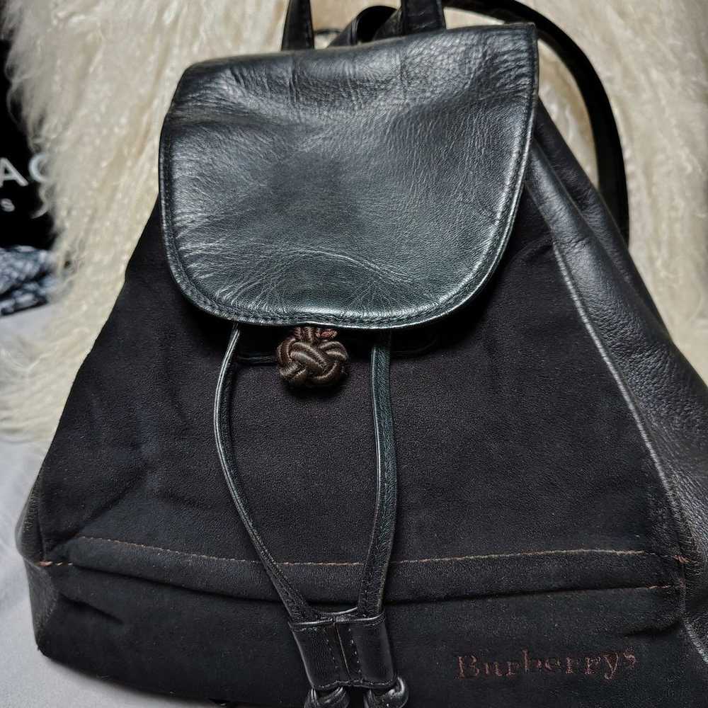 Authentic Burberry Leather Backpack - image 1