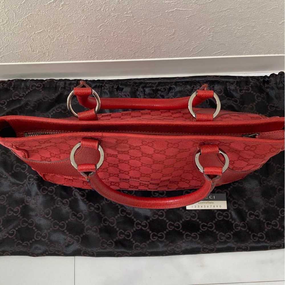 GUCCI GG Pattern Handbag in Red - image 4