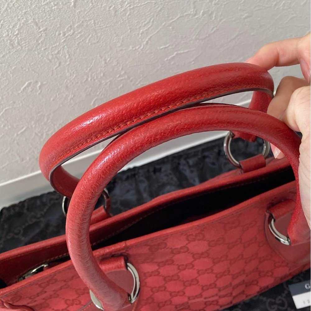 GUCCI GG Pattern Handbag in Red - image 5