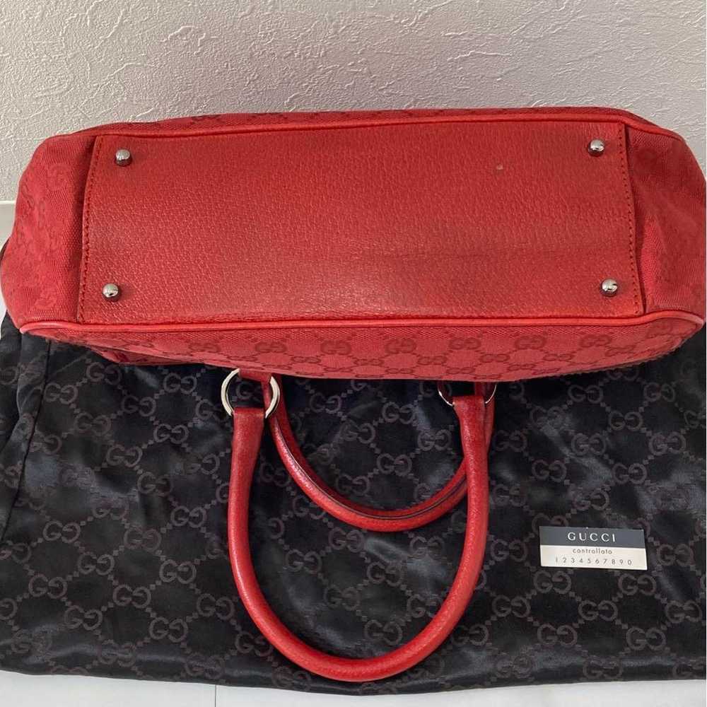 GUCCI GG Pattern Handbag in Red - image 6