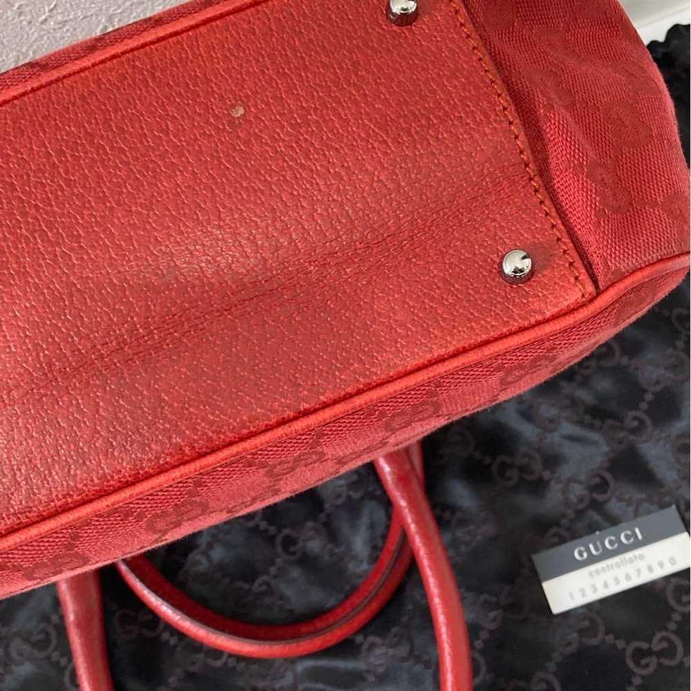 GUCCI GG Pattern Handbag in Red - image 7