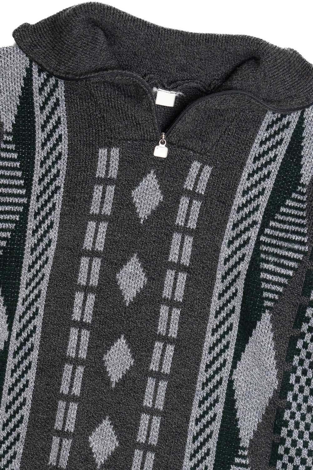 Vintage Tennis Quarter-Zip 80s Sweater - image 2