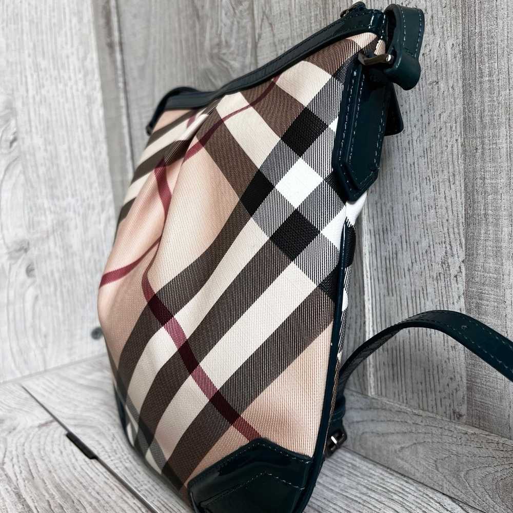 Burberry Patent Nova Check Julia Crossbody Bag Gr… - image 5