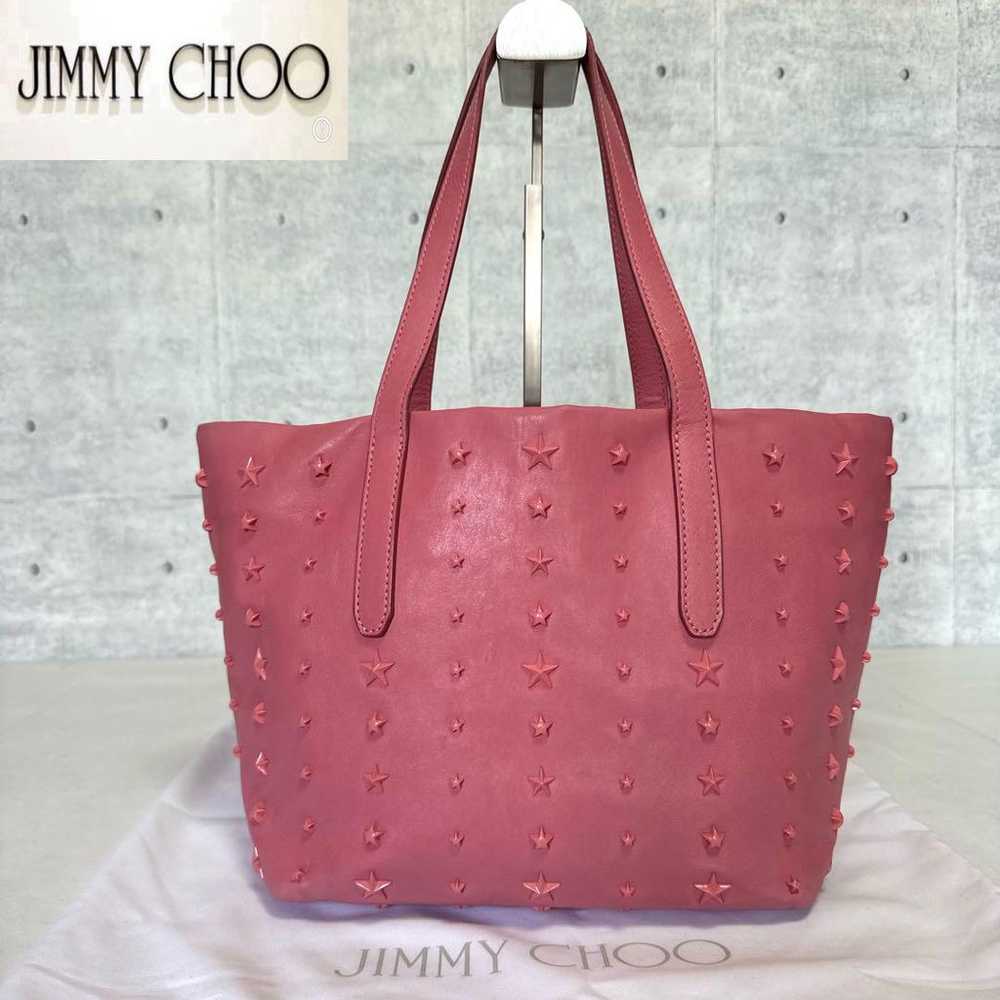 【JIMMY CHOO】SOFIA/S Pink Star Studs Tote Bag - image 4