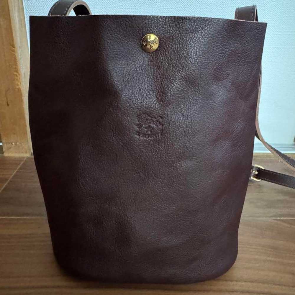 IL BISONTE Shoulder Bag Dark Brown - image 9