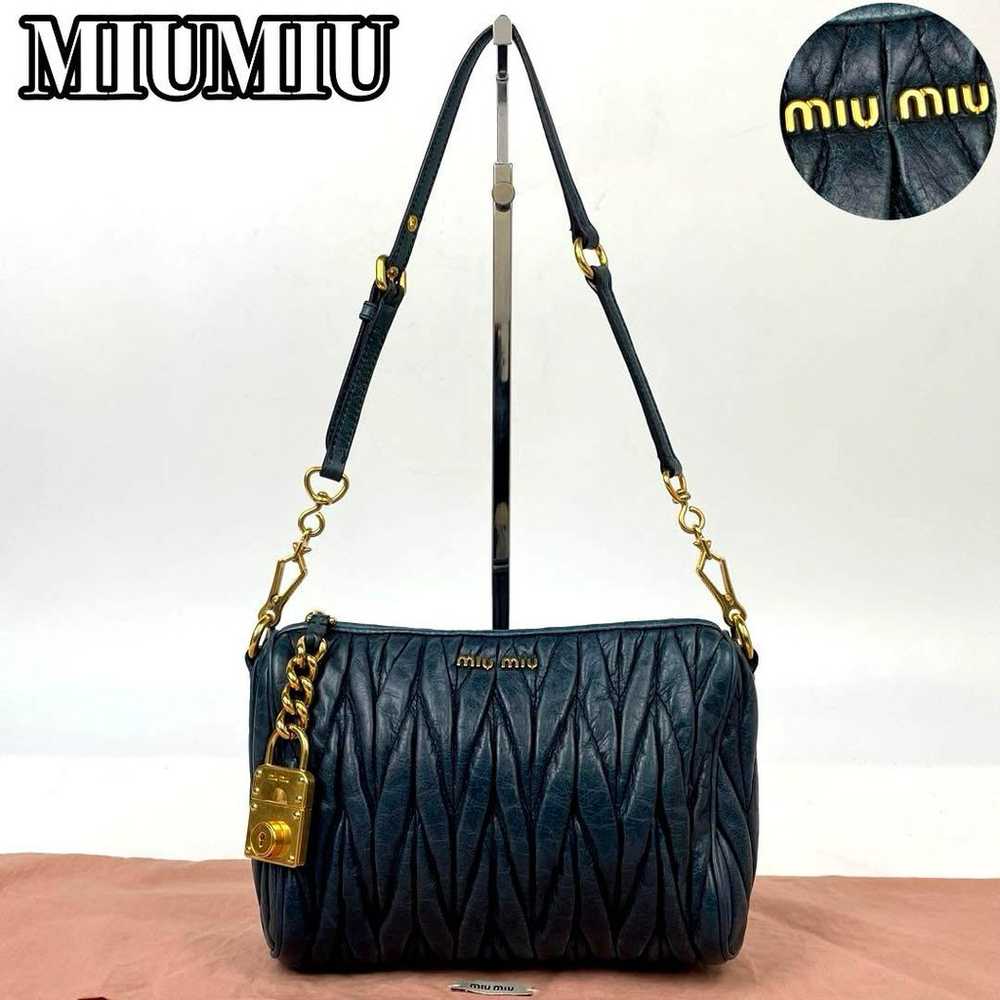 Excellent Condition ● Miu Miu Shoulder Bag Matela… - image 1