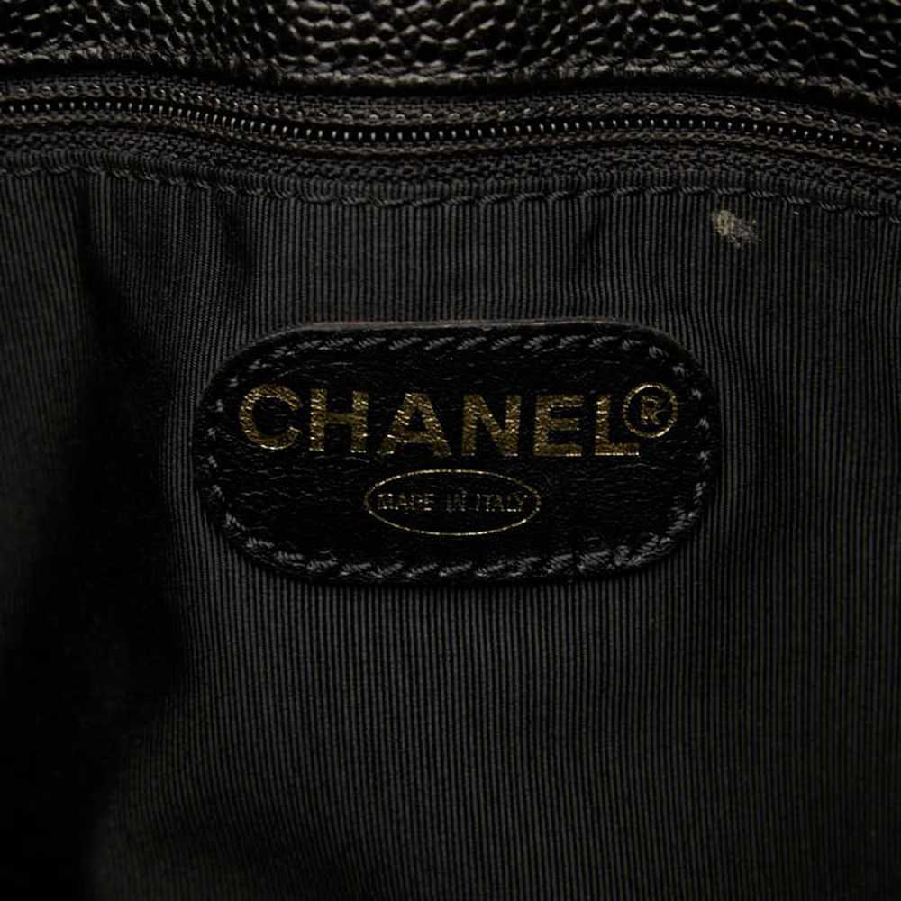 Chanel - Black Leather Tote Bag (Pre-Owned) - image 8