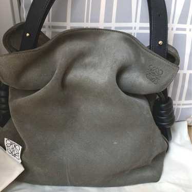 ◎Loewe Flamenco Knot One-Shoulder Bag Suede