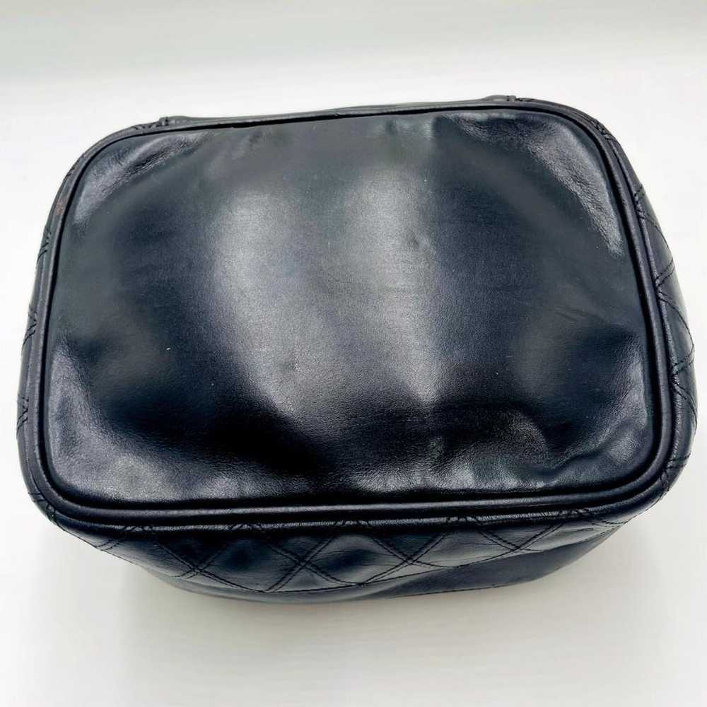 CHANEL Vanity Case Makeup Pouch Black Coco Mark 0… - image 4