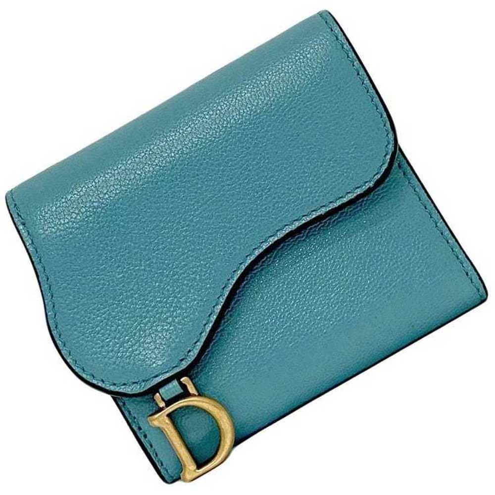 Dior Blue Leather Wallet (Pre-Owned) - image 11