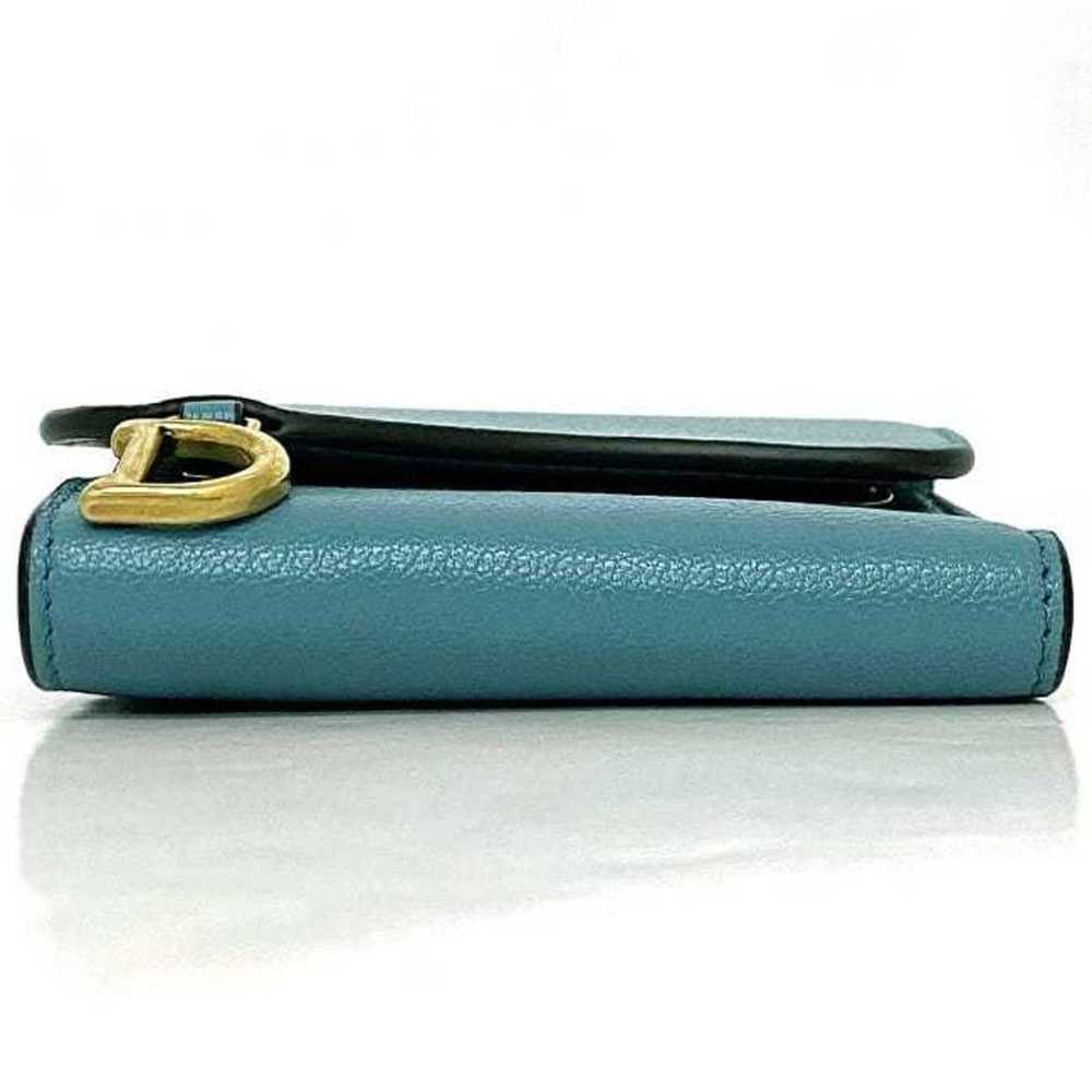 Dior Blue Leather Wallet (Pre-Owned) - image 3